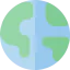 Earth globe icon 64x64