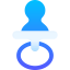 Baby pacifier icon 64x64