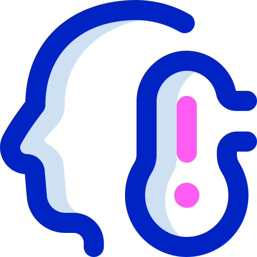 High temperature icon