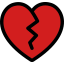 Broken heart icon 64x64
