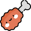 Fried chicken icon 64x64