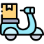 Delivery bike Symbol 64x64
