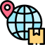 Worldwide shipping icon 64x64