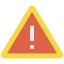 Warning sign icon 64x64