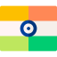 Indian flag icon 64x64