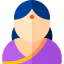 Indian woman icon 64x64