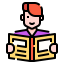 Reading book icon 64x64