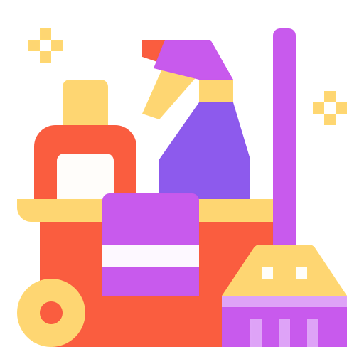 Cleaning tools icon