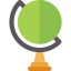 Earth globe icon 64x64