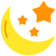Moon and stars ícono 64x64