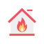 Burning house biểu tượng 64x64