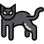 Black cat icon 64x64