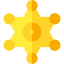 Sheriff badge icon 64x64