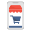Online shopping icon 64x64