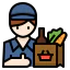 Groceries store icon 64x64
