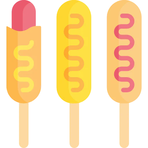 Corn dog icon