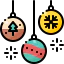 Christmas balls icon 64x64