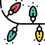 Christmas lights icon 64x64