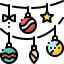Christmas decorations icon 64x64