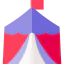 Цирковая палатка иконка 64x64