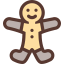 Gingerbread man icon 64x64