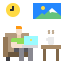 Working at home icon 64x64