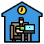 Working at home icon 64x64