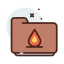 Fire icon 64x64