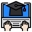 Graduation hat icon 64x64