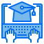 Graduation hat icon 64x64