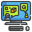 Chatbot biểu tượng 64x64