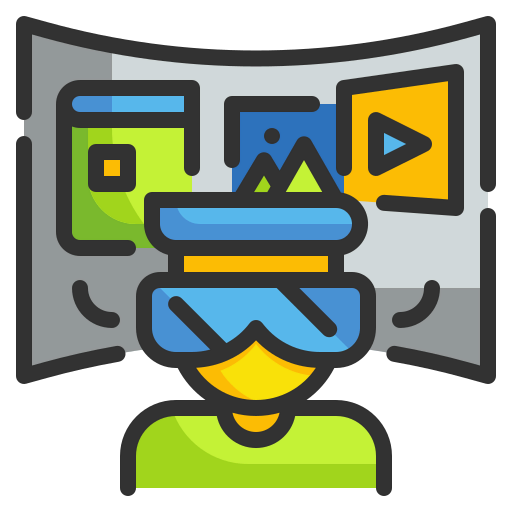 Virtual reality icon