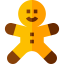 Gingerbread man icon 64x64