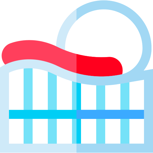 Roller coaster icon