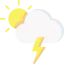 Scattered thunderstorms Symbol 64x64