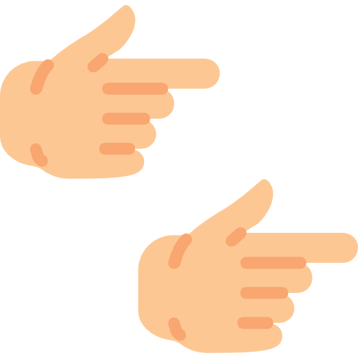 Pointing right icon