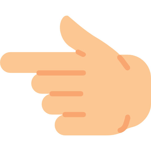 Pointing left icon