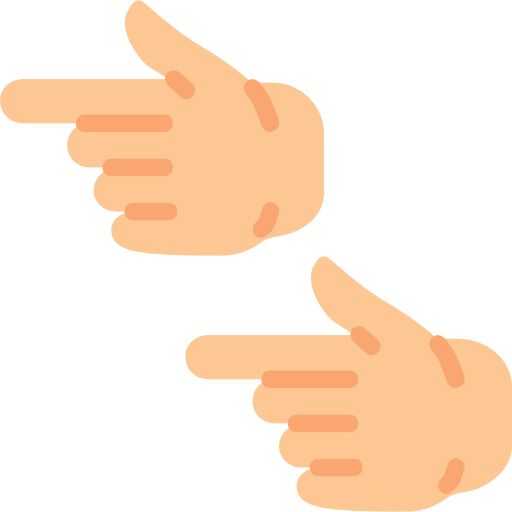 Pointing left icon