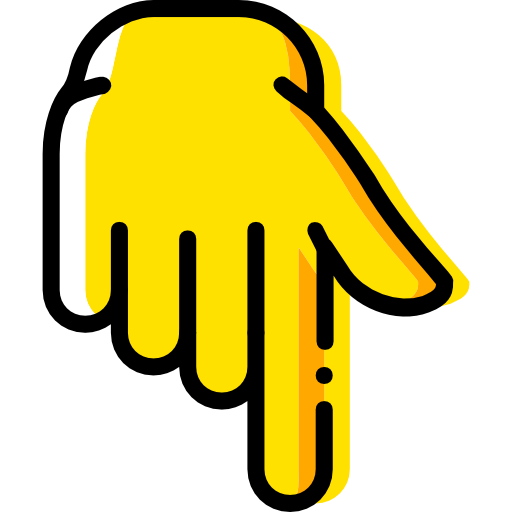 Pointing down icon