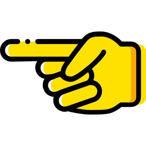 Pointing left icon