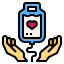 Blood donation icon 64x64