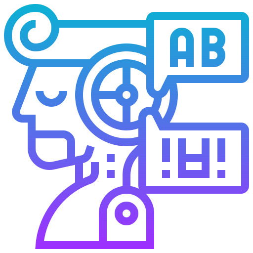 Natural language processing icon