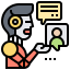Chatbot biểu tượng 64x64