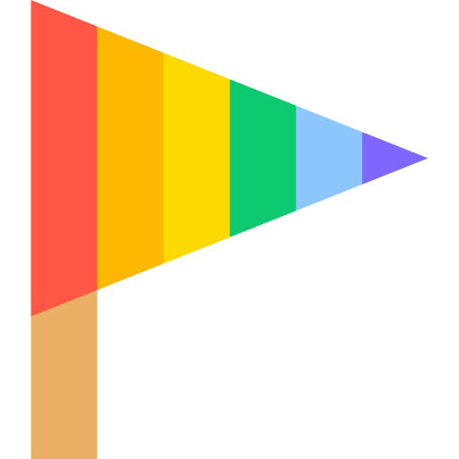 Rainbow flag icon