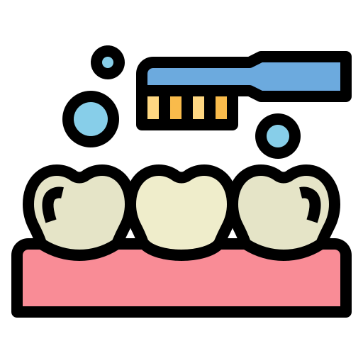 Teeth brushing icon