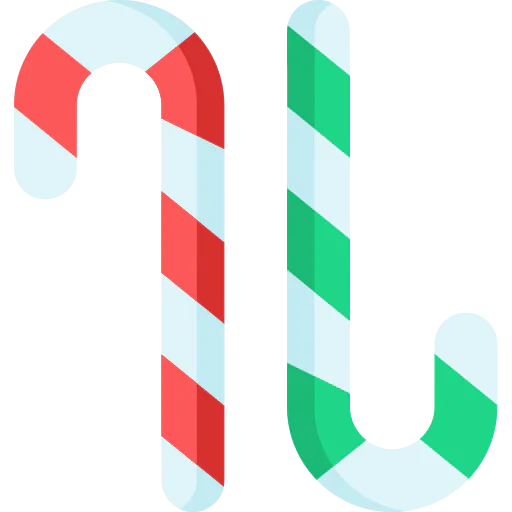Candy cane icon
