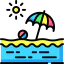 Beach vacation icon 64x64