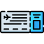Plane ticket icon 64x64