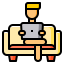 Working at home icon 64x64