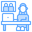 Working at home icon 64x64